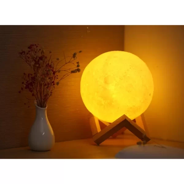 گجت چراغ خواب مدل MOON LIGHT 3D