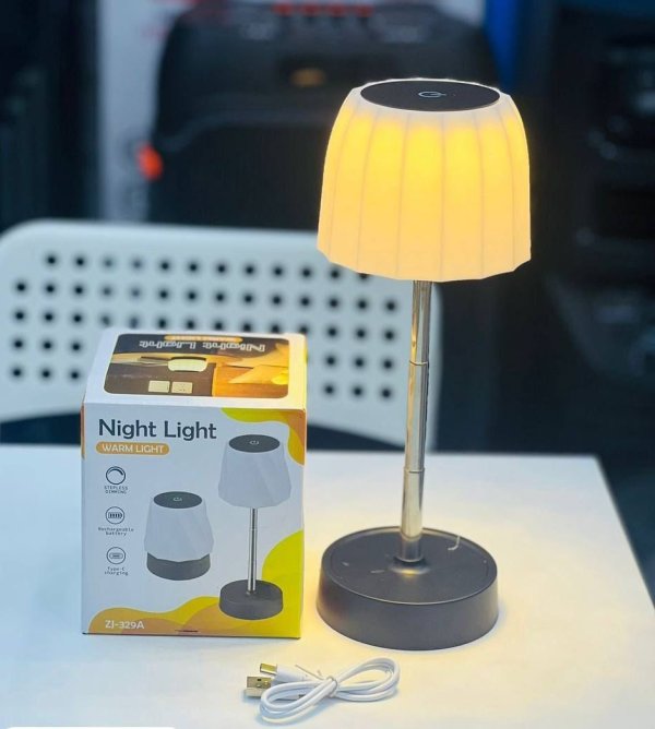 آباژور چراغخواب رومیزی شارژی لمسی مدل zj-329A