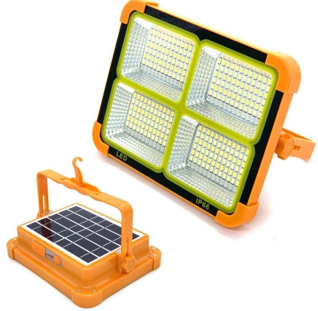 پروژکتور شارژی و خورشیدی و پاوربانک مدل SOLAR ضد آب سایز متوسط