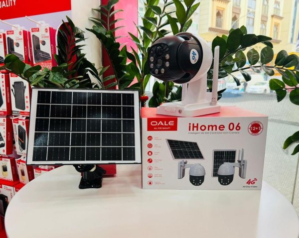 دوربین مداربسته هوشمند سیمکارت خور خورشیدی SOLAR وایرلس مدل IHome 06 از برند محبوب OALE
