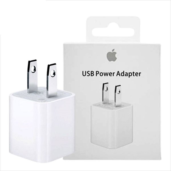 آداپتور اپل 5 وات دو پین اصلی (USB 5W)